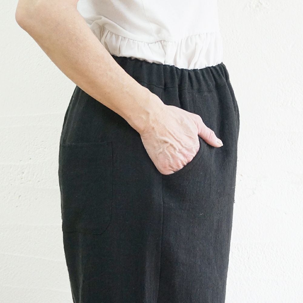 Branch m‘.,ブランチエム,ナチュラル,30代,40代,50代,60代,ゆったり,ウール,リネン,リネンウール,パンツ,ワイドパンツ,ストレートパンツ,