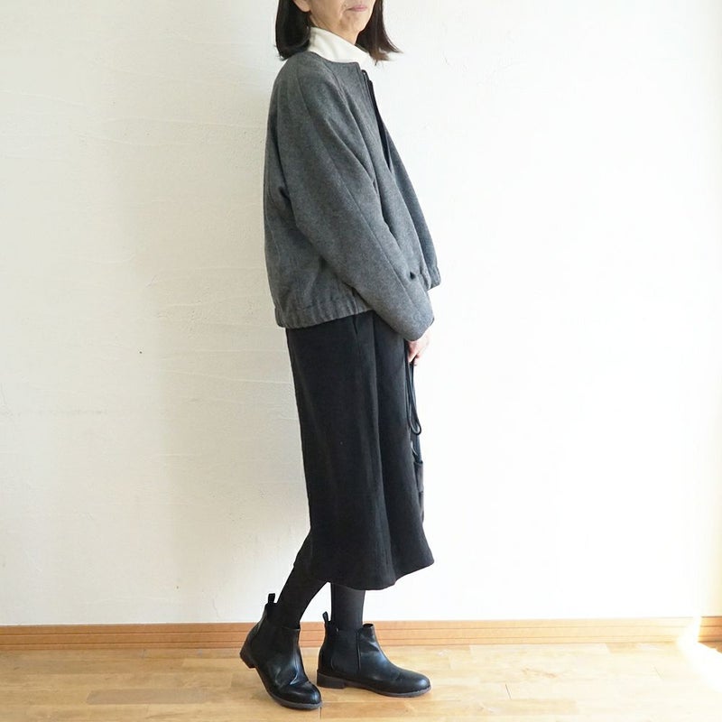 Branch m‘.,ブランチエム,ナチュラル,30代,40代,50代,60代,ウール,ゆったり,コート,ジャケット,ブルゾン,ラグラン,ラグランスリーブ,裏地,