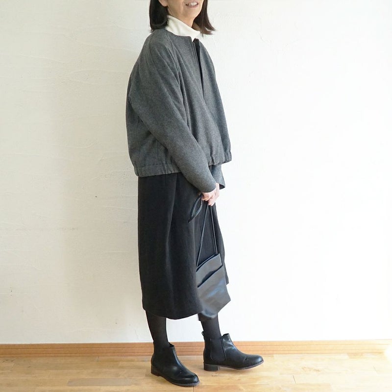 Branch m‘.,ブランチエム,ナチュラル,30代,40代,50代,60代,ウール,ゆったり,コート,ジャケット,ブルゾン,ラグラン,ラグランスリーブ,裏地,