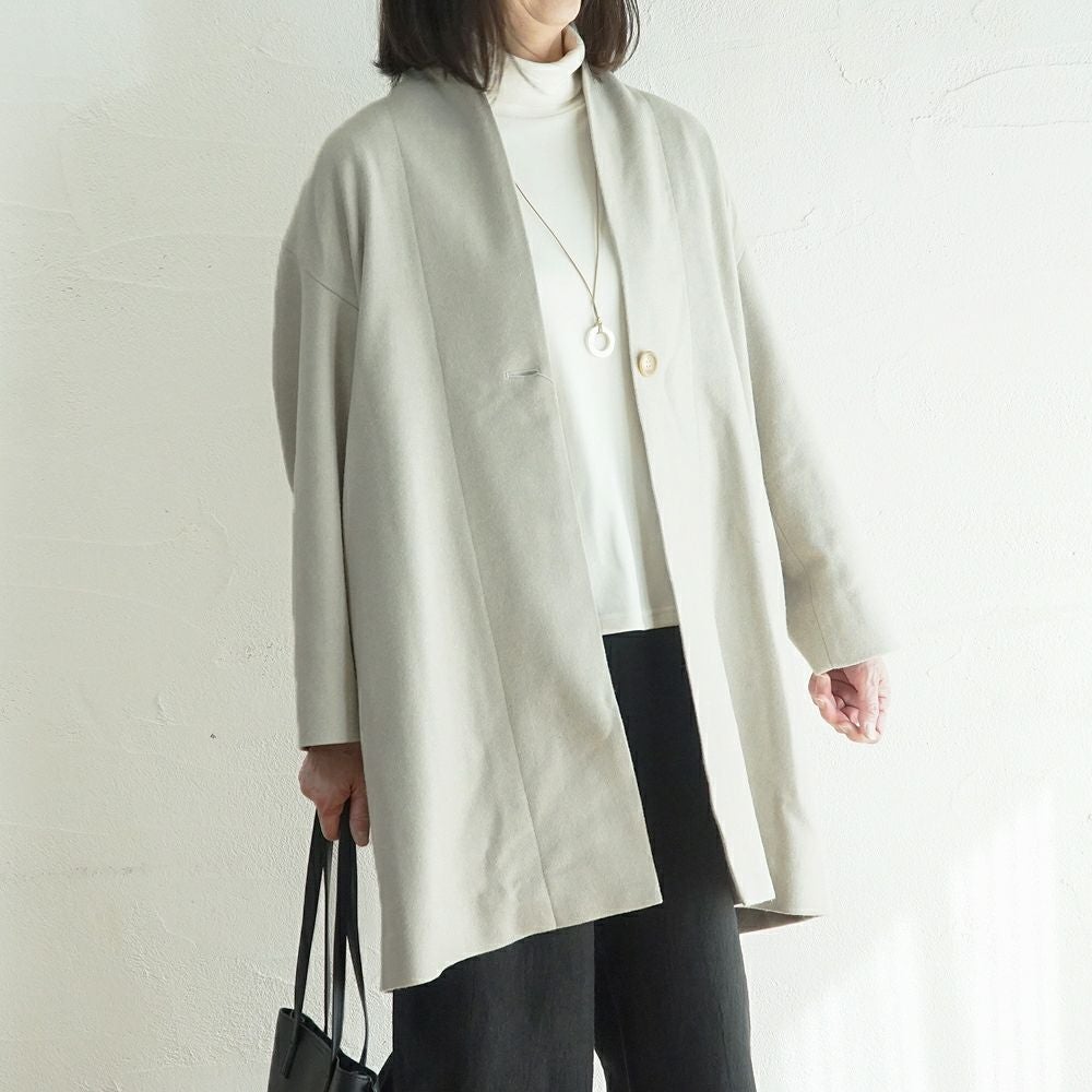 Branch m‘.,ブランチエム,ナチュラル,30代,40代,50代,60代,ウール,ゆったり,コート,ジャケット,トッパー,裏地