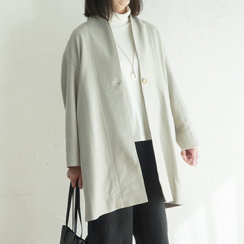 Branch m‘.,ブランチエム,ナチュラル,30代,40代,50代,60代,ウール,ゆったり,コート,ジャケット,トッパー,裏地