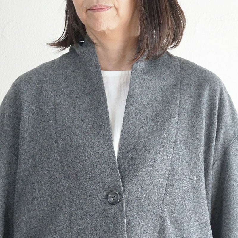 Branch m‘.,ブランチエム,ナチュラル,30代,40代,50代,60代,ウール,ゆったり,コート,ジャケット,トッパー,裏地