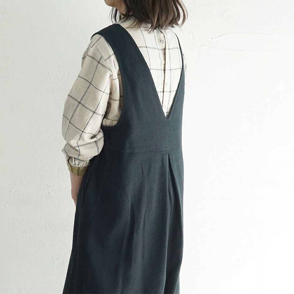 Branch m‘.,ブランチエム,ナチュラル,30代,40代,50代,60代,ゆったり,ワンピース,2wayワンピース,ノースリーブワンピース,Vネックワンピース,ジャンパースカート,ジャンスカ