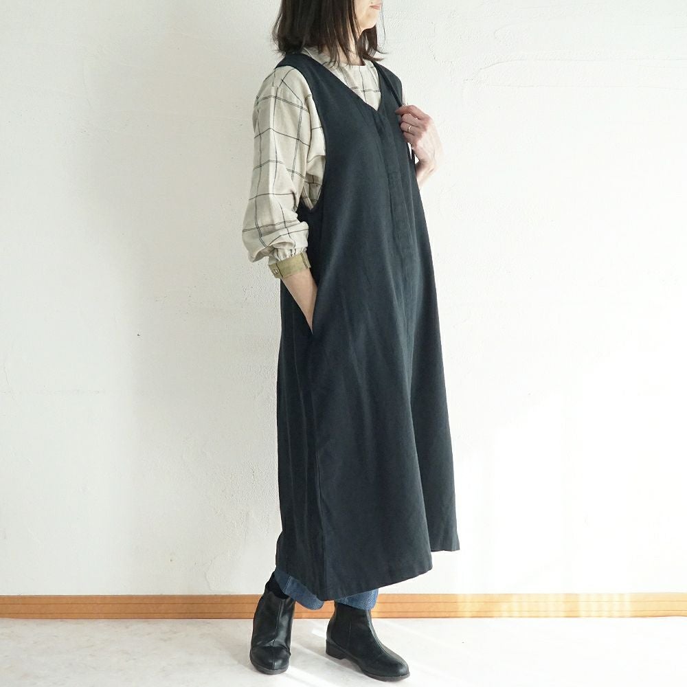 Branch m‘.,ブランチエム,ナチュラル,30代,40代,50代,60代,ゆったり,ワンピース,2wayワンピース,ノースリーブワンピース,Vネックワンピース,ジャンパースカート,ジャンスカ