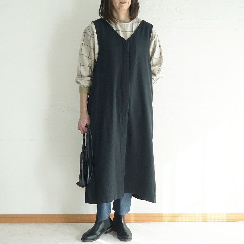 Branch m‘.,ブランチエム,ナチュラル,30代,40代,50代,60代,ゆったり,ワンピース,2wayワンピース,ノースリーブワンピース,Vネックワンピース,ジャンパースカート,ジャンスカ