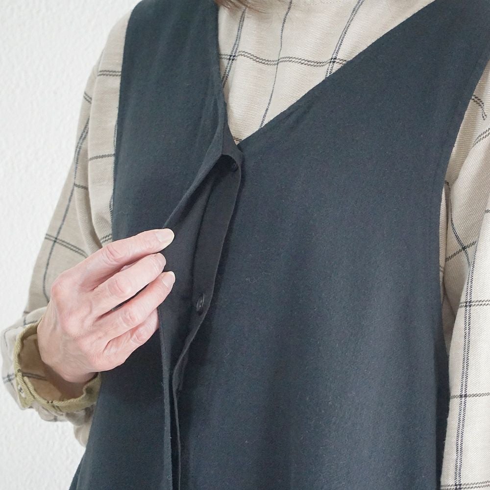 Branch m‘.,ブランチエム,ナチュラル,30代,40代,50代,60代,ゆったり,ワンピース,2wayワンピース,ノースリーブワンピース,Vネックワンピース,ジャンパースカート,ジャンスカ