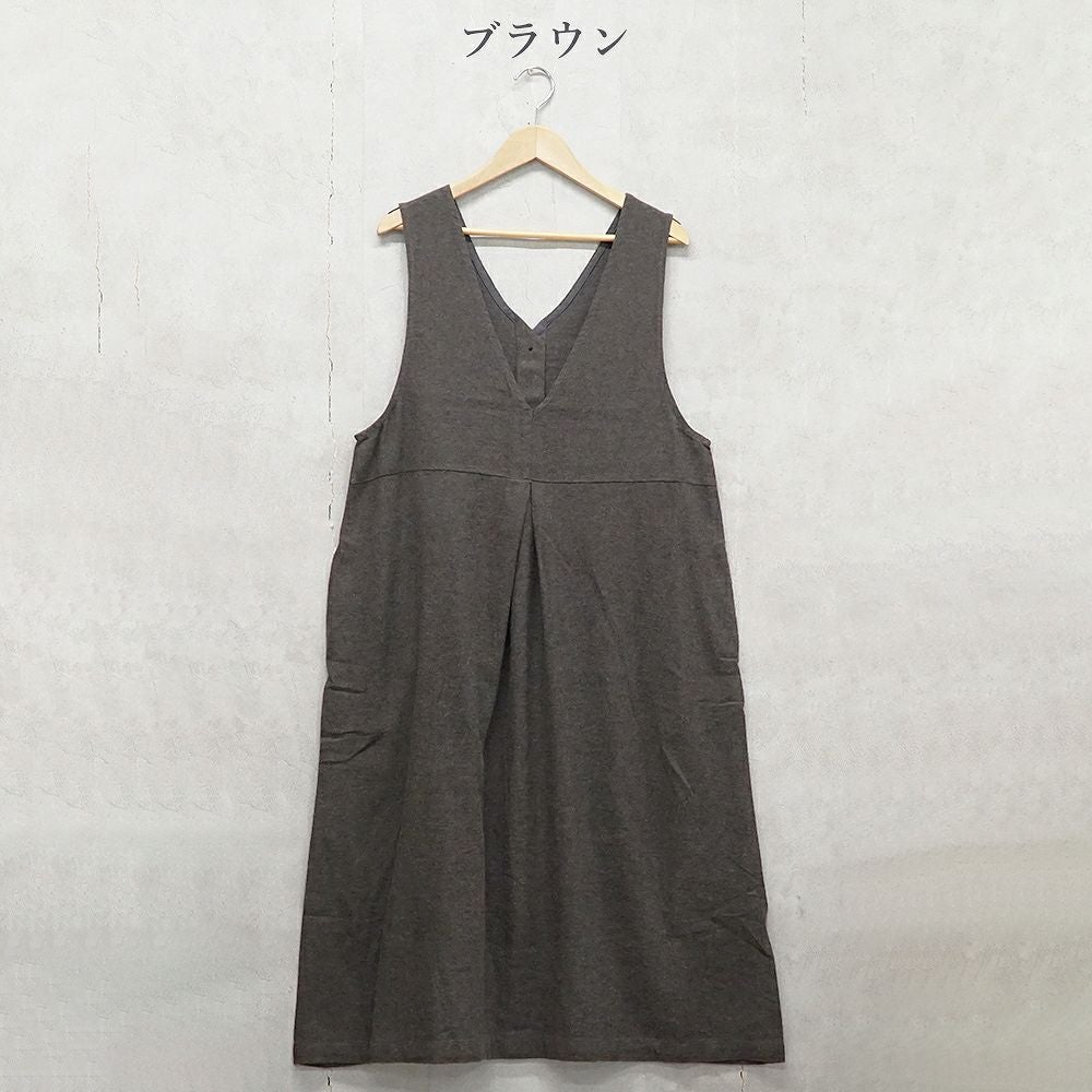 Branch m‘.,ブランチエム,ナチュラル,30代,40代,50代,60代,ゆったり,ワンピース,2wayワンピース,ノースリーブワンピース,Vネックワンピース,ジャンパースカート,ジャンスカ