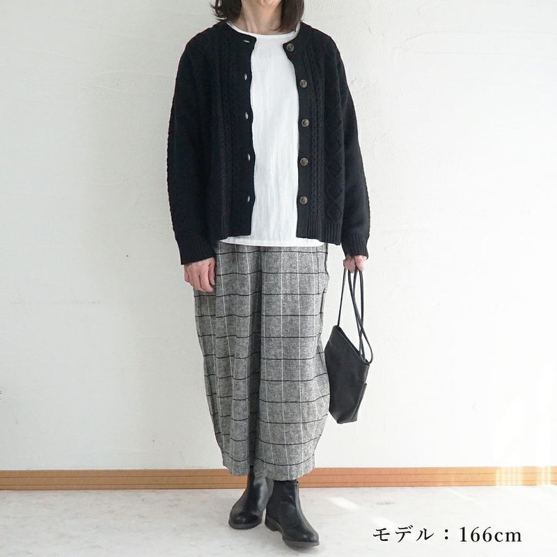 Branch m‘.,ブランチエム,ナチュラル,30代,40代,50代,60代,ゆったり,綿,コットン,コットンリネン,pants,パンツ,ワイドパンツ,サイドポケット,ボウルパンツ,バルーンパンツ