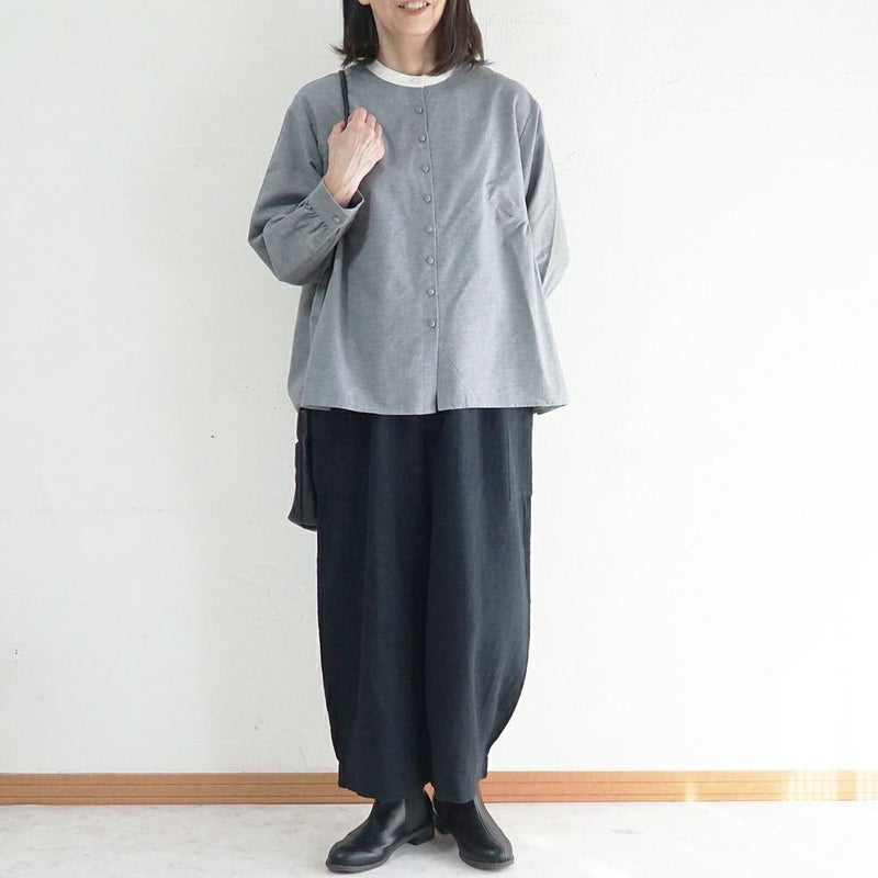 Branch m‘.,ブランチエム,ナチュラル,30代,40代,50代,60代,ゆったり,綿,コットン,コットンリネン,pants,パンツ,ワイドパンツ,サイドポケット,ボウルパンツ,バルーンパンツ