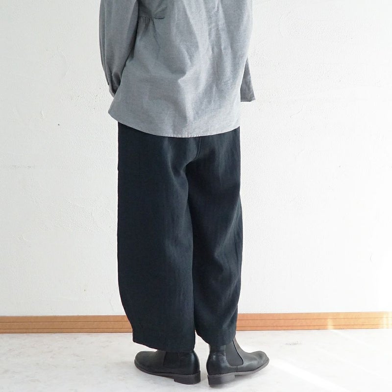 Branch m‘.,ブランチエム,ナチュラル,30代,40代,50代,60代,ゆったり,綿,コットン,コットンリネン,pants,パンツ,ワイドパンツ,サイドポケット,ボウルパンツ,バルーンパンツ
