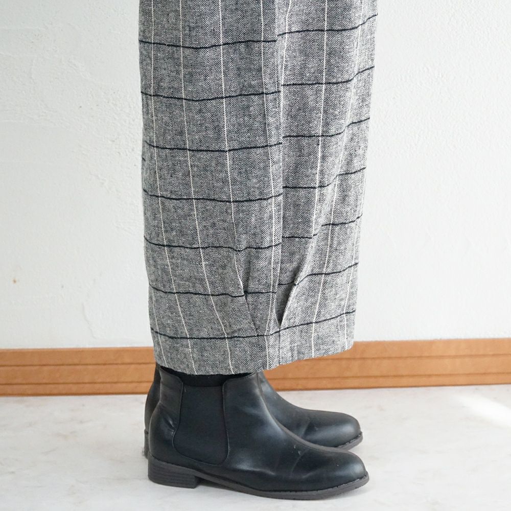 Branch m‘.,ブランチエム,ナチュラル,30代,40代,50代,60代,ゆったり,綿,コットン,コットンリネン,pants,パンツ,ワイドパンツ,サイドポケット,ボウルパンツ,バルーンパンツ