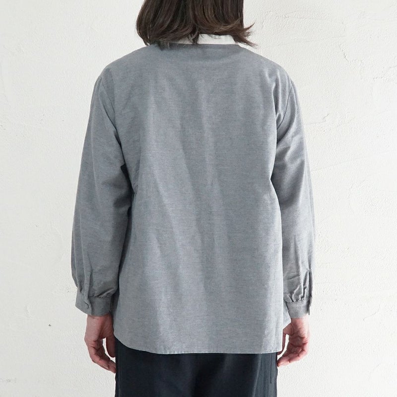 Branch m‘.,ブランチエム,ナチュラル,30代,40代,50代,60代,ゆったり,コットン,綿,リネン,麻,コットンリネン,ブラウス,起毛,起毛ブラウス,配色,配色ブラウス,