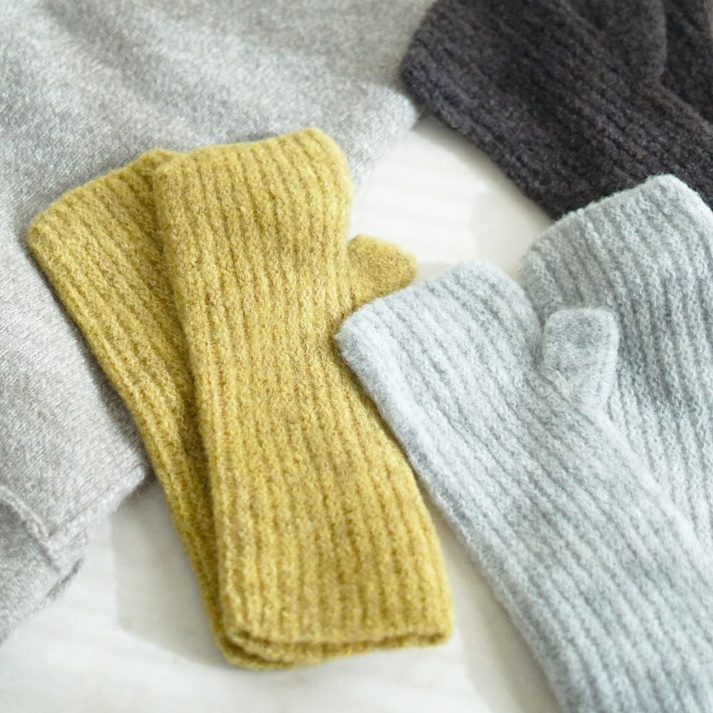 Branch m‘.,ブランチエム,ナチュラル,30代,40代,50代,60代,ゆったり,温活,アームウォーマー,手袋,ウォーマー,ウール,毛,メゾンブランシュ,MAISON BLANCHE,ハンドウォーマー,