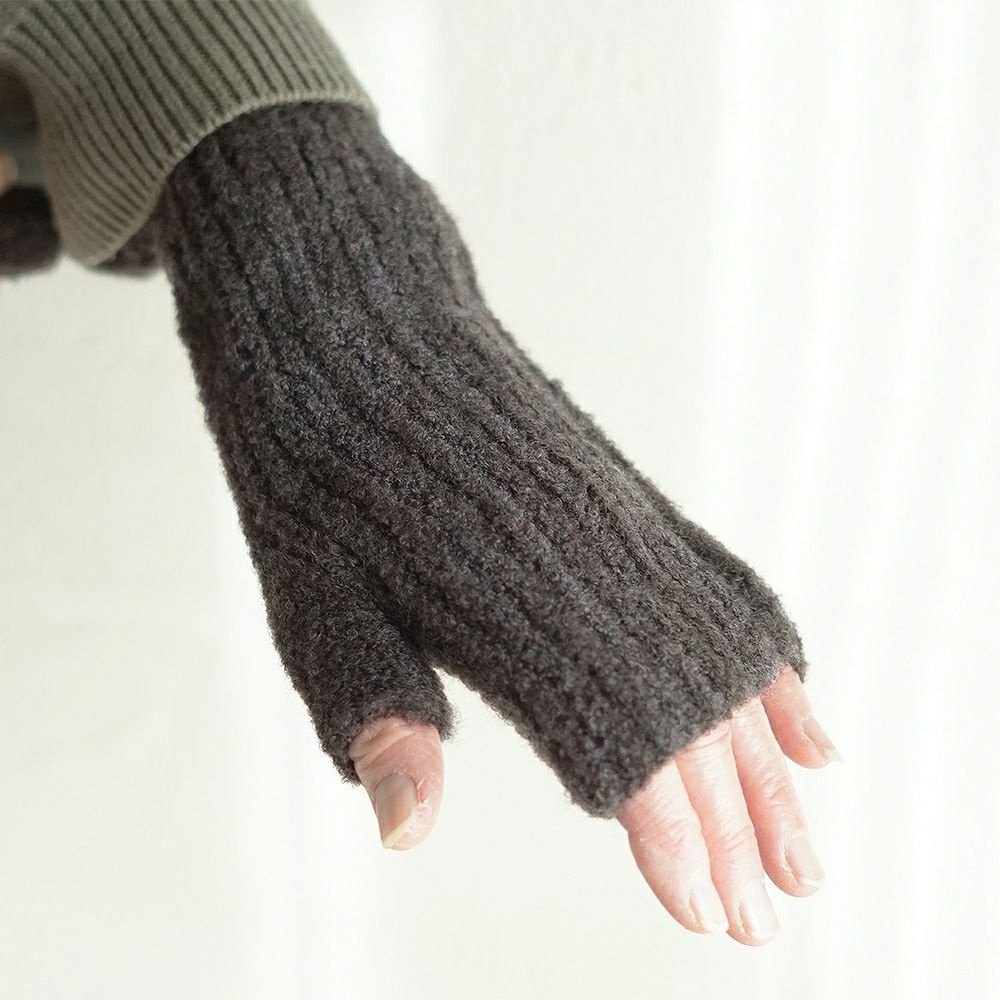 Branch m‘.,ブランチエム,ナチュラル,30代,40代,50代,60代,ゆったり,温活,アームウォーマー,手袋,ウォーマー,ウール,毛,メゾンブランシュ,MAISON BLANCHE,ハンドウォーマー,