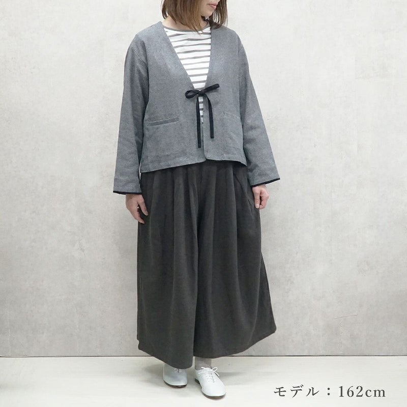 Branch m‘.,ブランチエム,ナチュラル,30代,40代,50代,60代,リネン,ゆったり,ジャケット,リネンジャケット,Vネックジャケット,Vネック,ショート丈,ショートジャケット,フォーマル,オケージョン,セットアップ