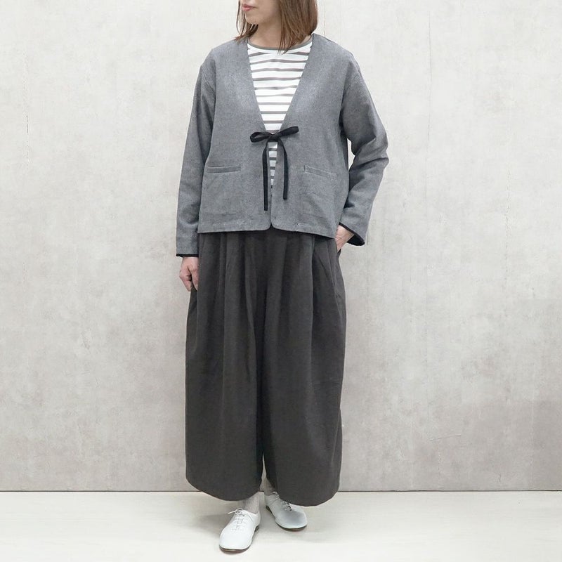 Branch m‘.,ブランチエム,ナチュラル,30代,40代,50代,60代,リネン,ゆったり,ジャケット,リネンジャケット,Vネックジャケット,Vネック,ショート丈,ショートジャケット,フォーマル,オケージョン,セットアップ