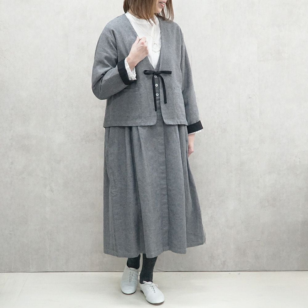 Branch m‘.,ブランチエム,ナチュラル,30代,40代,50代,60代,リネン,ゆったり,ジャケット,リネンジャケット,Vネックジャケット,Vネック,ショート丈,ショートジャケット,フォーマル,オケージョン,セットアップ