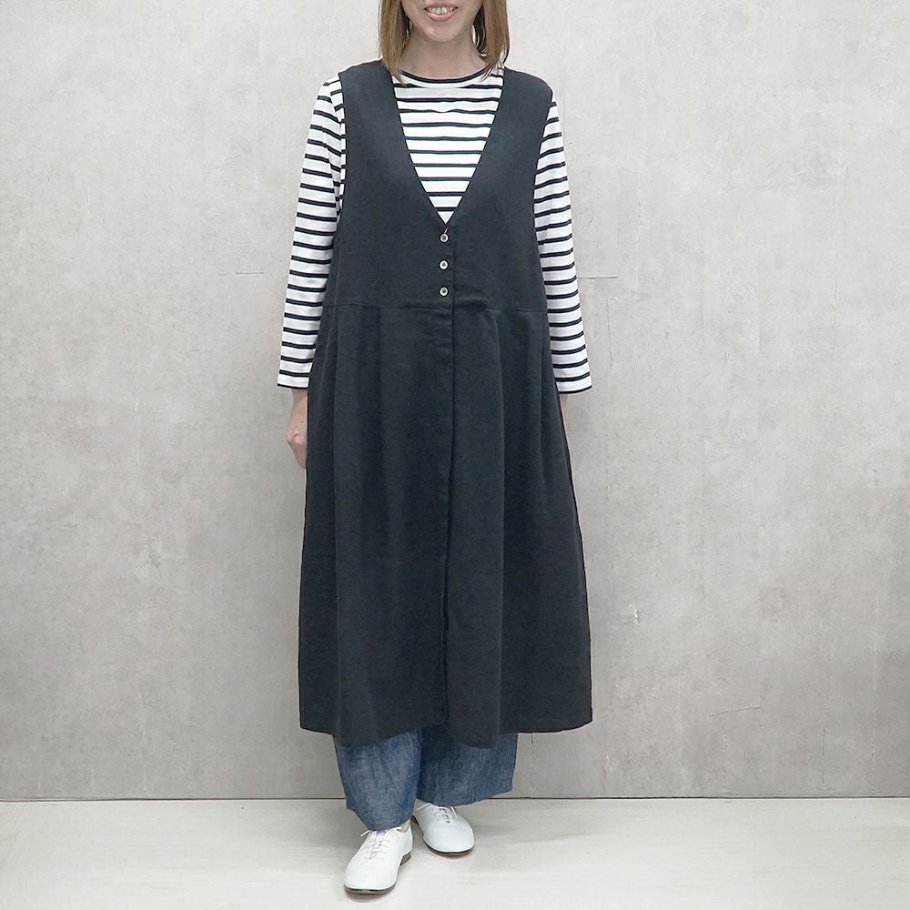 Branch m‘.,ブランチエム,ナチュラル,30代,40代,50代,60代,リネン,ゆったり,ワンピース,コットンリネンワンピース,コットンリネン,2way,2wayワンピース,ノースリーブワンピース,ジャンパースカート,フォーマル,オケージョン,セットアップ