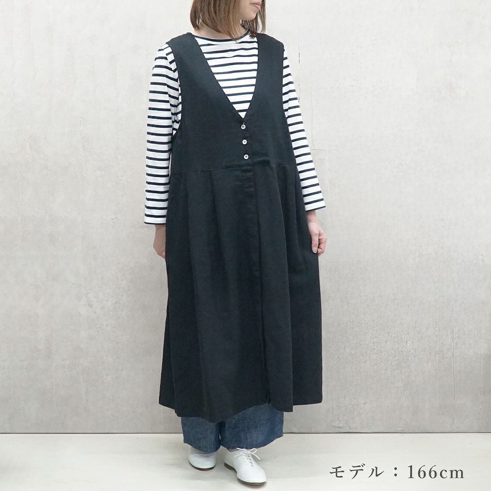 Branch m‘.,ブランチエム,ナチュラル,30代,40代,50代,60代,リネン,ゆったり,ワンピース,コットンリネンワンピース,コットンリネン,2way,2wayワンピース,ノースリーブワンピース,ジャンパースカート,フォーマル,オケージョン,セットアップ