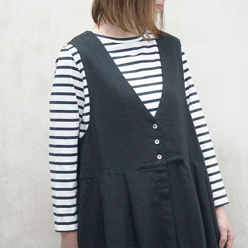 Branch m‘.,ブランチエム,ナチュラル,30代,40代,50代,60代,リネン,ゆったり,ワンピース,コットンリネンワンピース,コットンリネン,2way,2wayワンピース,ノースリーブワンピース,ジャンパースカート,フォーマル,オケージョン,セットアップ