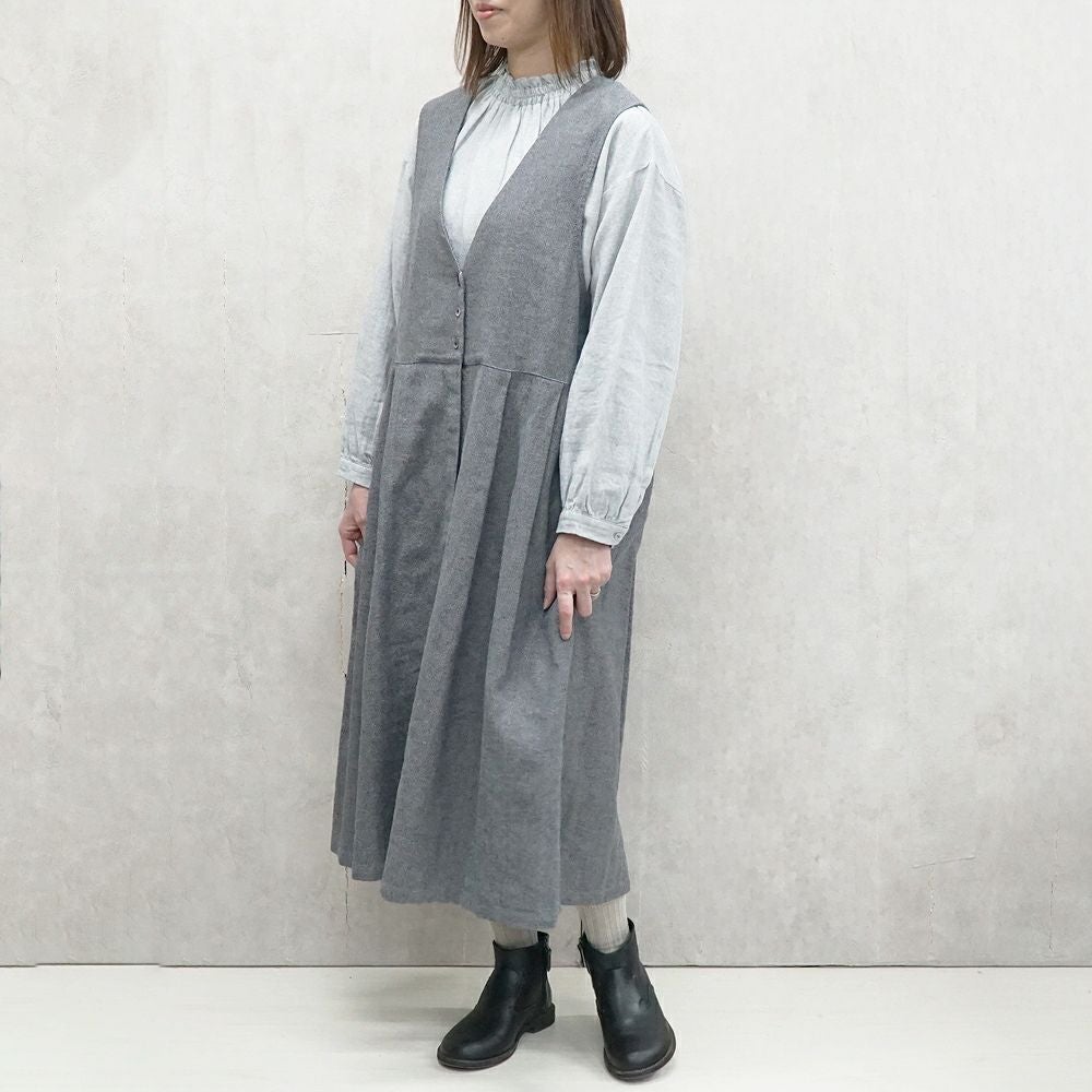 Branch m‘.,ブランチエム,ナチュラル,30代,40代,50代,60代,リネン,ゆったり,ワンピース,コットンリネンワンピース,コットンリネン,2way,2wayワンピース,ノースリーブワンピース,ジャンパースカート,フォーマル,オケージョン,セットアップ