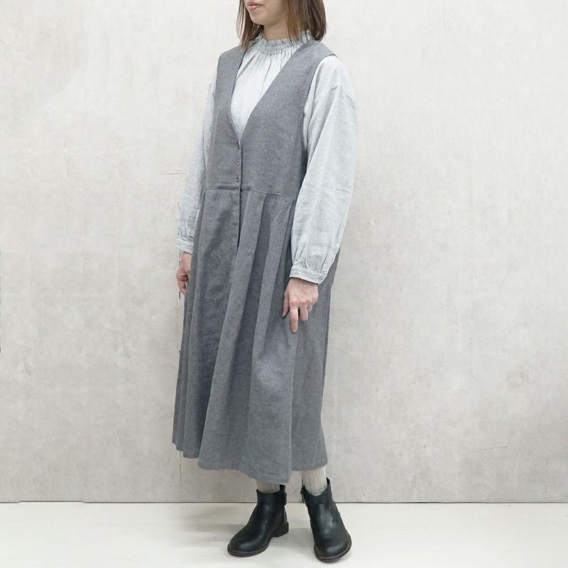 Branch m‘.,ブランチエム,ナチュラル,30代,40代,50代,60代,リネン,ゆったり,ワンピース,コットンリネンワンピース,コットンリネン,2way,2wayワンピース,ノースリーブワンピース,ジャンパースカート,フォーマル,オケージョン,セットアップ