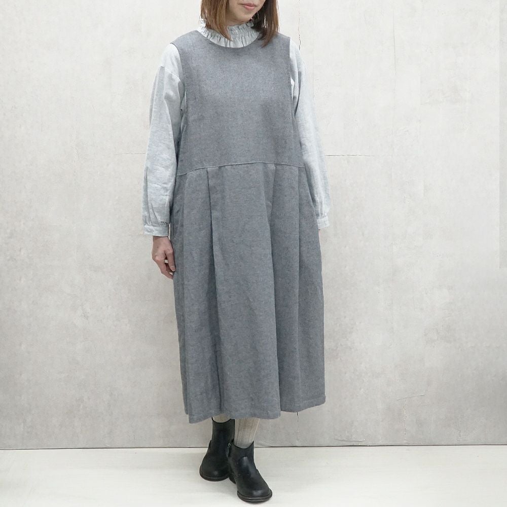 Branch m‘.,ブランチエム,ナチュラル,30代,40代,50代,60代,リネン,ゆったり,ワンピース,コットンリネンワンピース,コットンリネン,2way,2wayワンピース,ノースリーブワンピース,ジャンパースカート,フォーマル,オケージョン,セットアップ