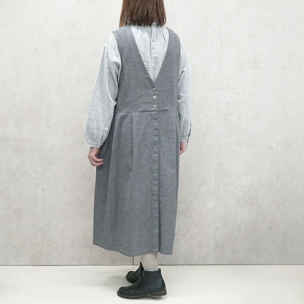 Branch m‘.,ブランチエム,ナチュラル,30代,40代,50代,60代,リネン,ゆったり,ワンピース,コットンリネンワンピース,コットンリネン,2way,2wayワンピース,ノースリーブワンピース,ジャンパースカート,フォーマル,オケージョン,セットアップ