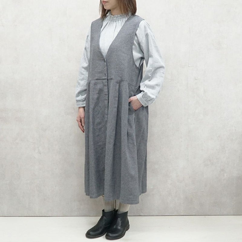 Branch m‘.,ブランチエム,ナチュラル,30代,40代,50代,60代,リネン,ゆったり,ワンピース,コットンリネンワンピース,コットンリネン,2way,2wayワンピース,ノースリーブワンピース,ジャンパースカート,フォーマル,オケージョン,セットアップ