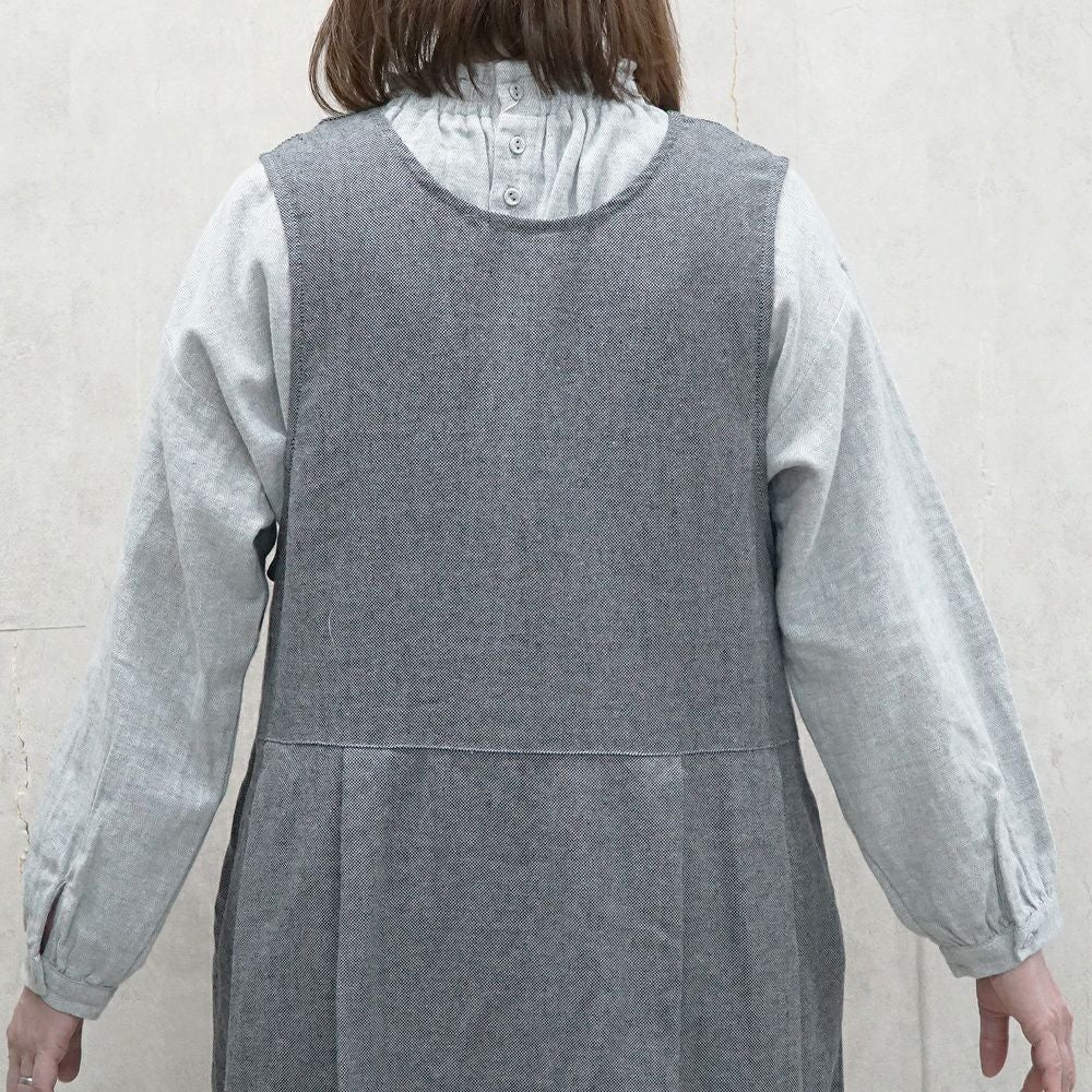 Branch m‘.,ブランチエム,ナチュラル,30代,40代,50代,60代,リネン,ゆったり,ワンピース,コットンリネンワンピース,コットンリネン,2way,2wayワンピース,ノースリーブワンピース,ジャンパースカート,フォーマル,オケージョン,セットアップ