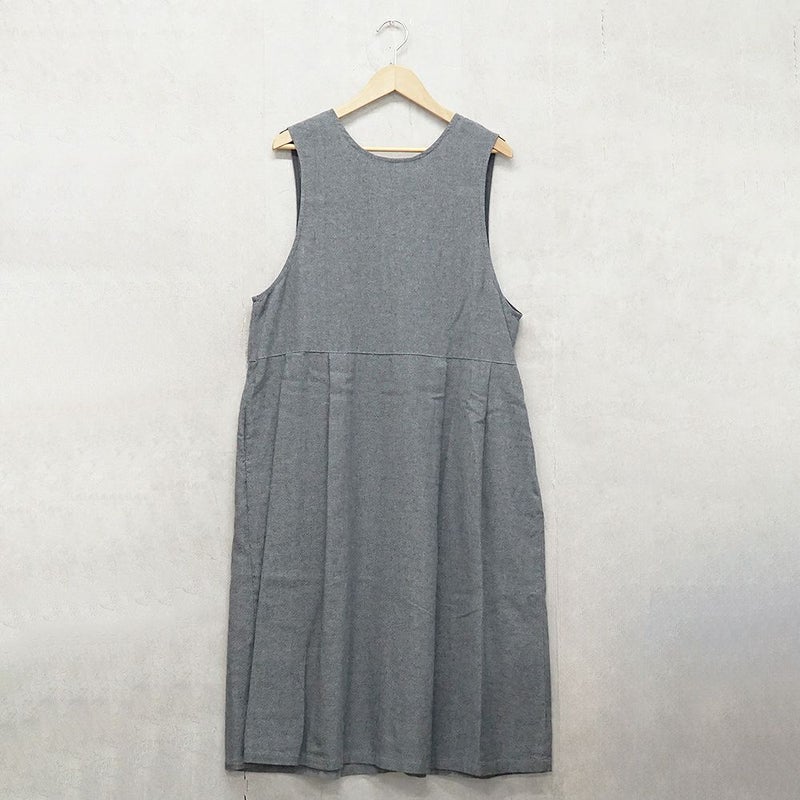 Branch m‘.,ブランチエム,ナチュラル,30代,40代,50代,60代,リネン,ゆったり,ワンピース,コットンリネンワンピース,コットンリネン,2way,2wayワンピース,ノースリーブワンピース,ジャンパースカート,フォーマル,オケージョン,セットアップ