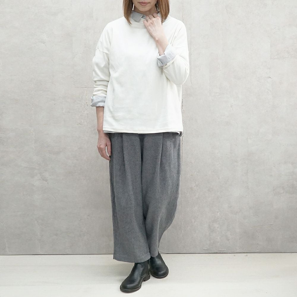 Branch m‘.,ブランチエム,ナチュラル,30代,40代,50代,60代,リネン,ゆったり,パンツ,テーパードパンツ,タックパンツ,フォーマル,オケージョン,セットアップ,テーパード