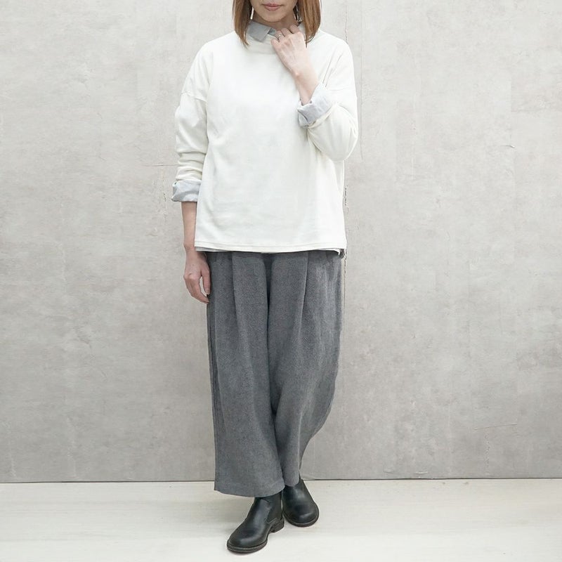 Branch m‘.,ブランチエム,ナチュラル,30代,40代,50代,60代,リネン,ゆったり,パンツ,テーパードパンツ,タックパンツ,フォーマル,オケージョン,セットアップ,テーパード