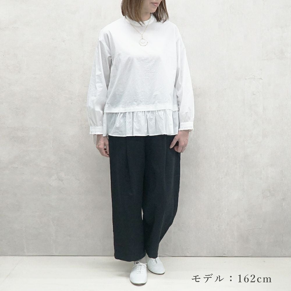 Branch m‘.,ブランチエム,ナチュラル,30代,40代,50代,60代,リネン,ゆったり,パンツ,テーパードパンツ,タックパンツ,フォーマル,オケージョン,セットアップ,テーパード