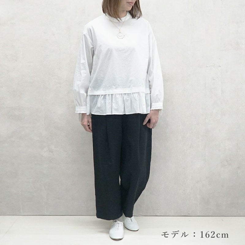 Branch m‘.,ブランチエム,ナチュラル,30代,40代,50代,60代,リネン,ゆったり,パンツ,テーパードパンツ,タックパンツ,フォーマル,オケージョン,セットアップ,テーパード