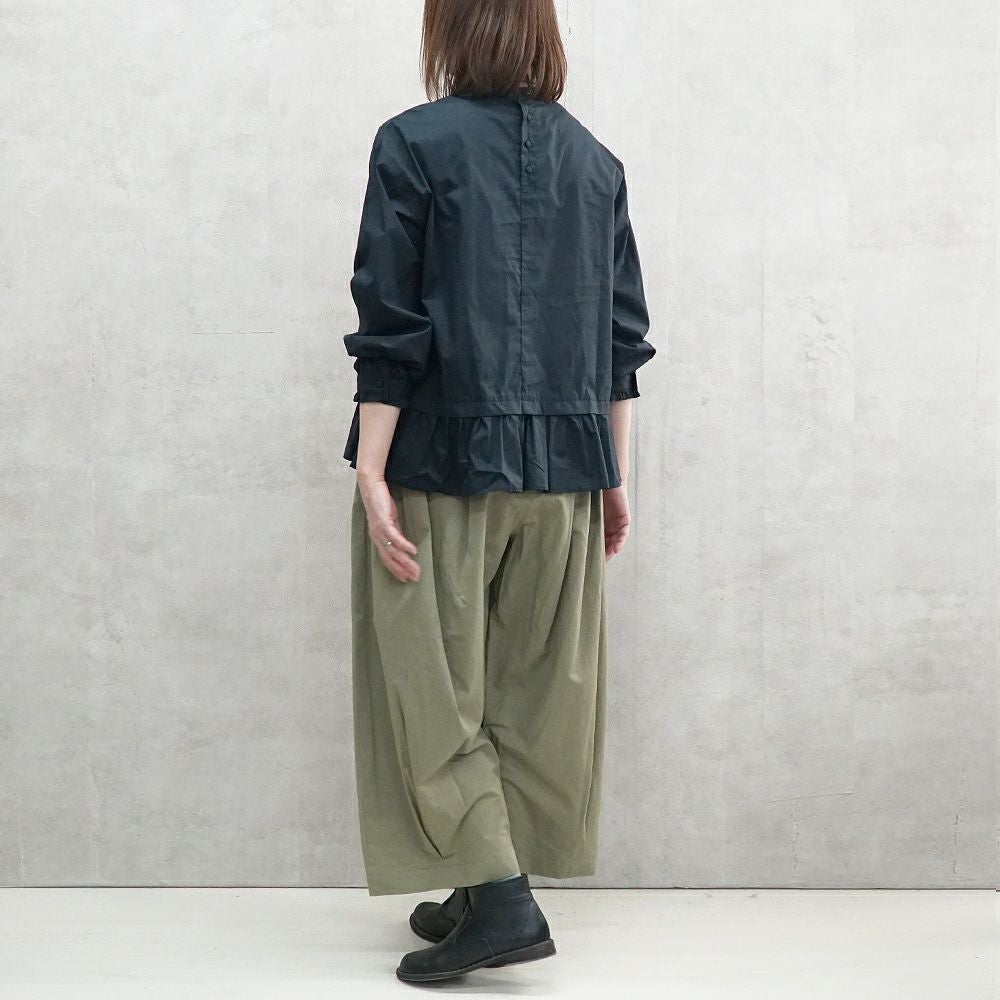 Branch m‘.,ブランチエム,ナチュラル,30代,40代,50代,60代,コットン,ゆったり,コットン,コットンブラウス,綿ブラウス,フリル,フリルブラウス,フォーマル,オケージョン,セットアップ,レイヤード,レイヤードコーデ,