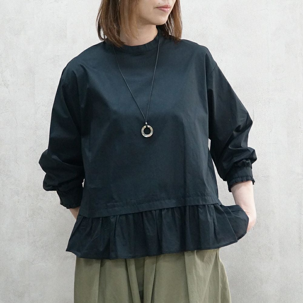 Branch m‘.,ブランチエム,ナチュラル,30代,40代,50代,60代,コットン,ゆったり,コットン,コットンブラウス,綿ブラウス,フリル,フリルブラウス,フォーマル,オケージョン,セットアップ,レイヤード,レイヤードコーデ,