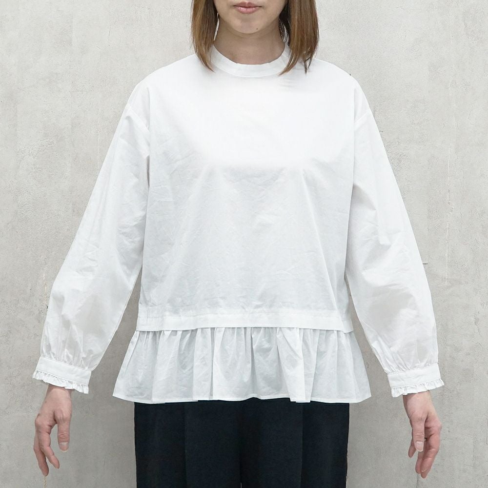 Branch m‘.,ブランチエム,ナチュラル,30代,40代,50代,60代,コットン,ゆったり,コットン,コットンブラウス,綿ブラウス,フリル,フリルブラウス,フォーマル,オケージョン,セットアップ,レイヤード,レイヤードコーデ,