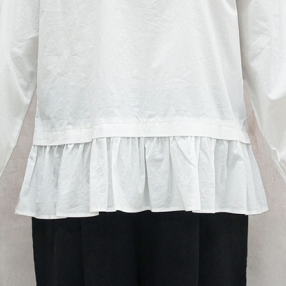 Branch m‘.,ブランチエム,ナチュラル,30代,40代,50代,60代,コットン,ゆったり,コットン,コットンブラウス,綿ブラウス,フリル,フリルブラウス,フォーマル,オケージョン,セットアップ,レイヤード,レイヤードコーデ,