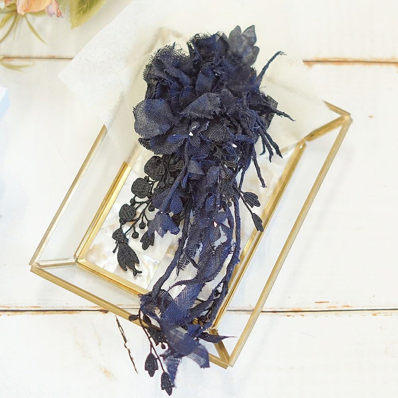 Branch m‘.,ブランチエム,ナチュラル,30代,40代,50代,60代,ブローチ,コサージュ,布,花,オケージョン,セレモニー,リネン,リネンのコサージュ