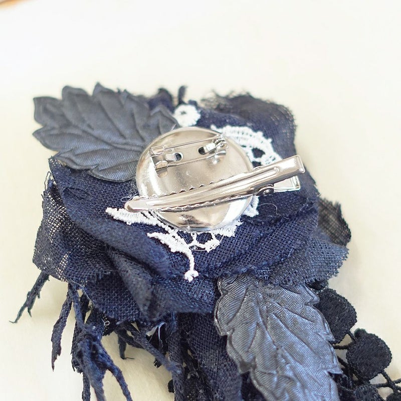 Branch m‘.,ブランチエム,ナチュラル,30代,40代,50代,60代,ブローチ,コサージュ,布,花,オケージョン,セレモニー,リネン,リネンのコサージュ