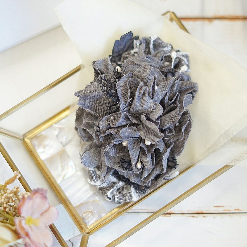 Branch m‘.,ブランチエム,ナチュラル,30代,40代,50代,60代,ブローチ,コサージュ,布,花,オケージョン,セレモニー,リネンのコサージュ