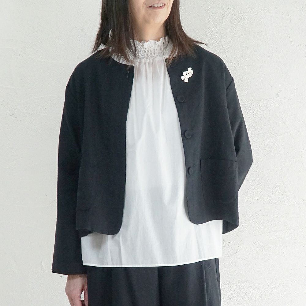 Branch m‘.,ブランチエム,ナチュラル,30代,40代,50代,60代,コーデセット,コーディネートセット,セット売り,ゆったり,セットアップ,ワイドパンツ,ジャケット,クルーネック,ノーカラージャケット,クルーネックジャケット