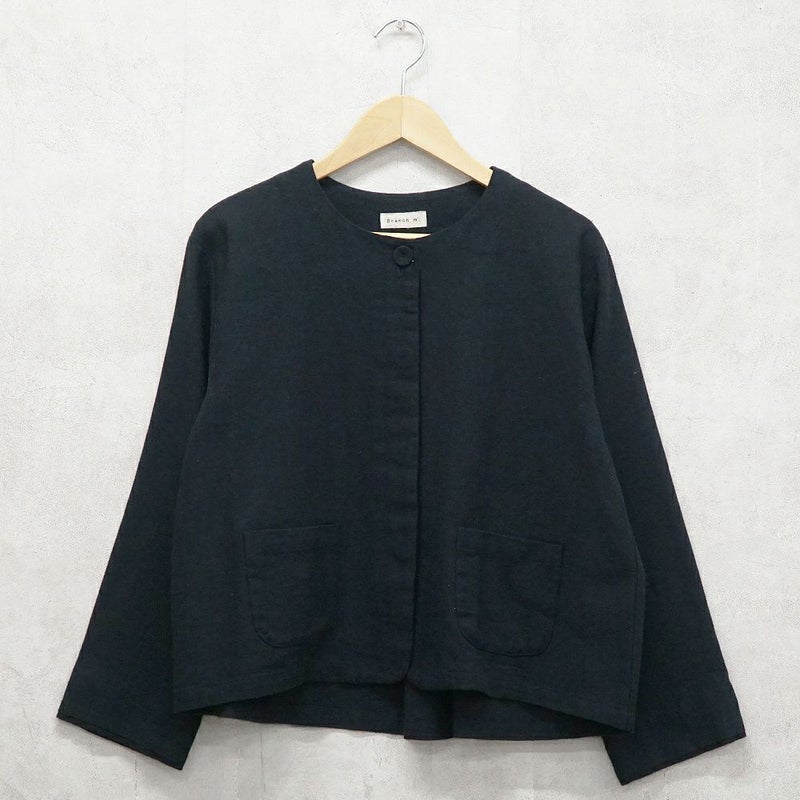 Branch m‘.,ブランチエム,ナチュラル,30代,40代,50代,60代,コーデセット,コーディネートセット,セット売り,ゆったり,セットアップ,ワイドパンツ,ジャケット,クルーネック,ノーカラージャケット,クルーネックジャケット