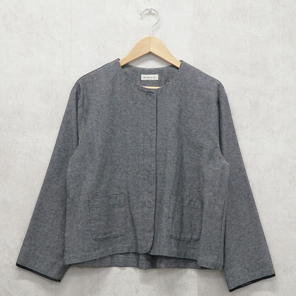 Branch m‘.,ブランチエム,ナチュラル,30代,40代,50代,60代,コーデセット,コーディネートセット,セット売り,ゆったり,セットアップ,ワイドパンツ,ジャケット,クルーネック,ノーカラージャケット,クルーネックジャケット