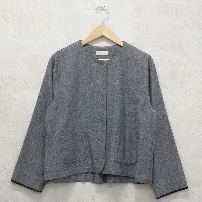 Branch m‘.,ブランチエム,ナチュラル,30代,40代,50代,60代,コーデセット,コーディネートセット,セット売り,ゆったり,セットアップ,ワイドパンツ,ジャケット,クルーネック,ノーカラージャケット,クルーネックジャケット