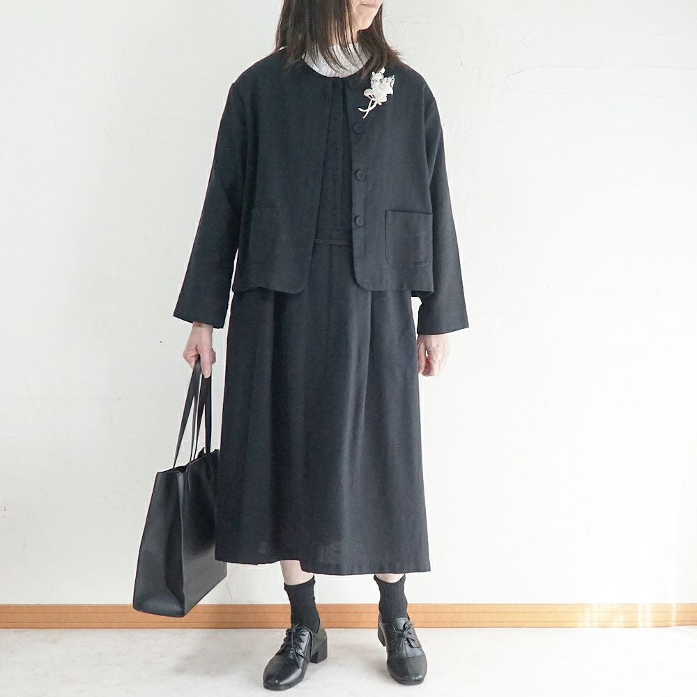 Branch m‘.,ブランチエム,ナチュラル,30代,40代,50代,60代,コーデセット,コーディネートセット,セット売り,ゆったり,セットアップ,ワンピース,2wayワンピース,ノースリーブワンピース,ジャケット,クルーネック,ノーカラージャケット,クルーネックジャケット