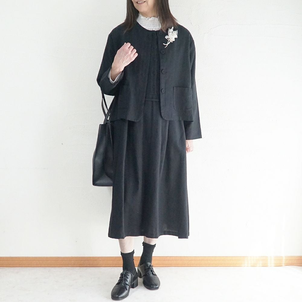 Branch m‘.,ブランチエム,ナチュラル,30代,40代,50代,60代,コーデセット,コーディネートセット,セット売り,ゆったり,セットアップ,ワンピース,2wayワンピース,ノースリーブワンピース,ジャケット,クルーネック,ノーカラージャケット,クルーネックジャケット