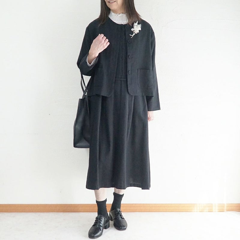 Branch m‘.,ブランチエム,ナチュラル,30代,40代,50代,60代,コーデセット,コーディネートセット,セット売り,ゆったり,セットアップ,ワンピース,2wayワンピース,ノースリーブワンピース,ジャケット,クルーネック,ノーカラージャケット,クルーネックジャケット