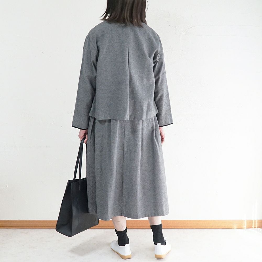 Branch m‘.,ブランチエム,ナチュラル,30代,40代,50代,60代,コーデセット,コーディネートセット,セット売り,ゆったり,セットアップ,ワンピース,2wayワンピース,ノースリーブワンピース,ジャケット,クルーネック,ノーカラージャケット,クルーネックジャケット